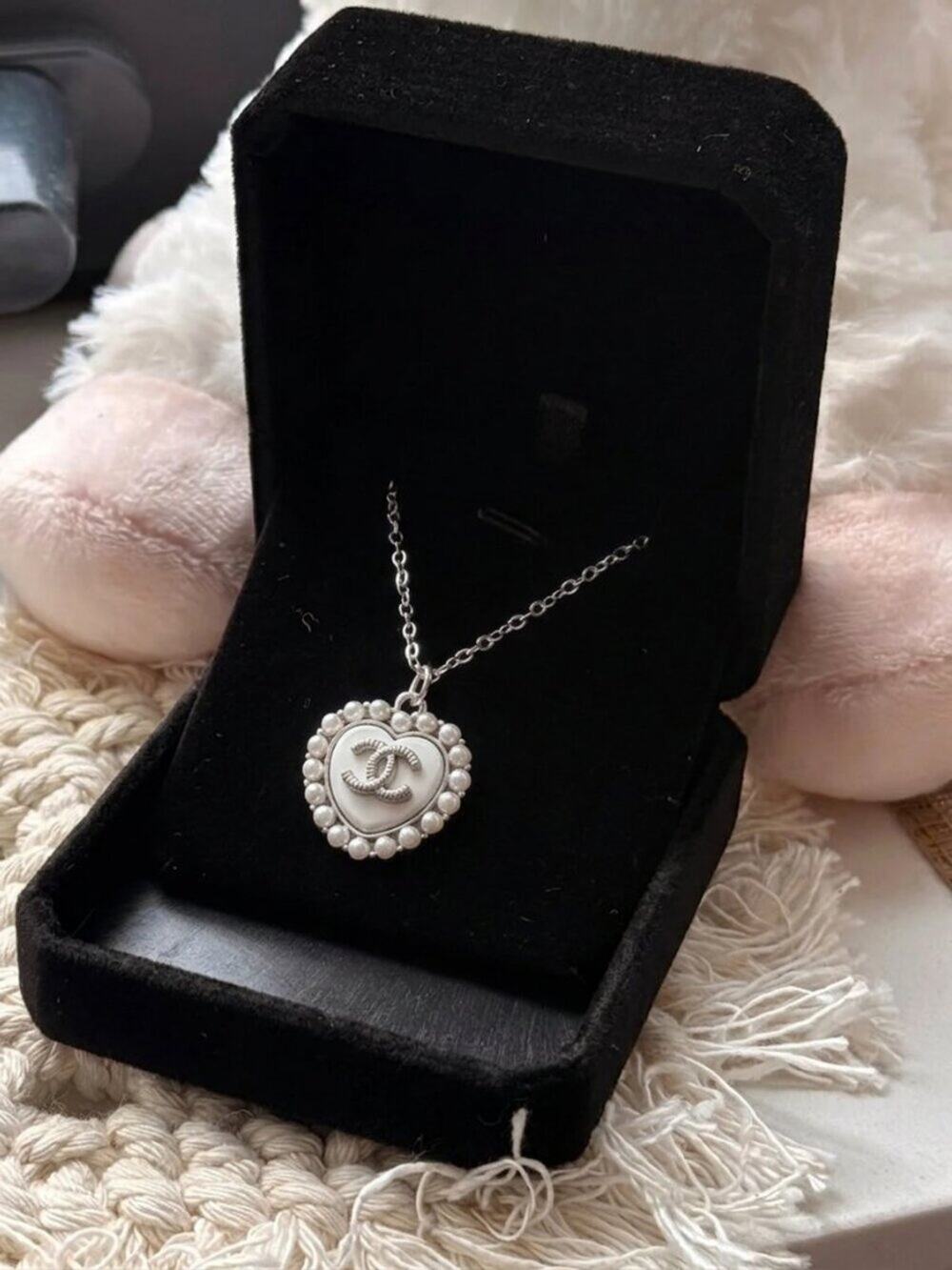 ONLY 1! Vintage CC Heart Upcycled Necklace: BOGO Sale! ✨